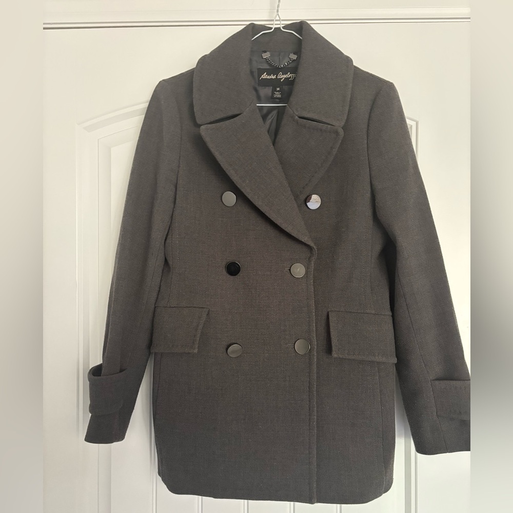 Sandra Angelozzi charcoal blazer / jacket Size 34 ( US Small)